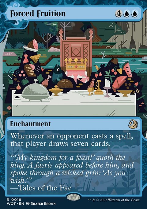 Forced Fruition, Wilds of Eldraine: Enchanting Tales #18, Magic: The Gathering card