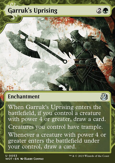 Garruk's Uprising, Wilds of Eldraine: Enchanting Tales #53, Magic: The Gathering card