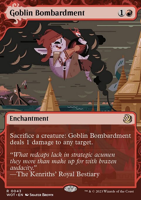 Goblin Bombardment, Wilds of Eldraine: Enchanting Tales #43, Magic: The Gathering card