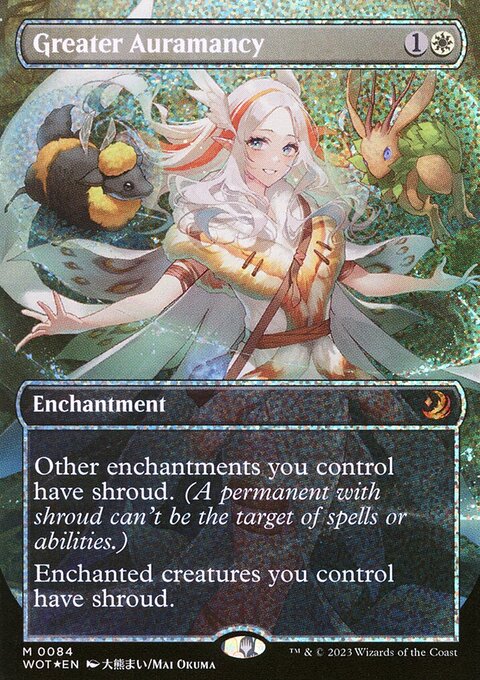 Greater Auramancy, Wilds of Eldraine: Enchanting Tales #84, Magic: The Gathering card