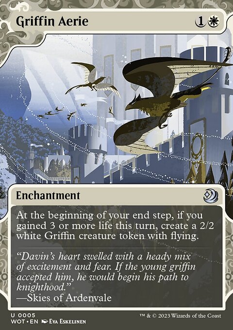 Griffin Aerie, Wilds of Eldraine: Enchanting Tales #5, Magic: The Gathering card