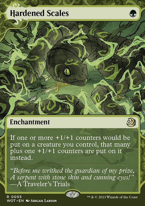 Hardened Scales, Wilds of Eldraine: Enchanting Tales #55, Magic: The Gathering card