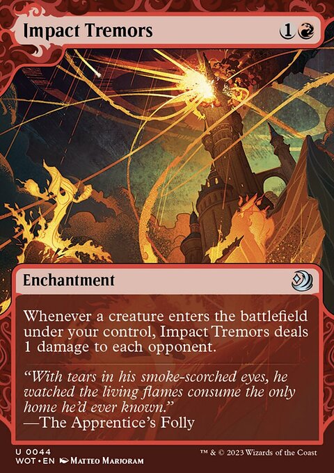 Impact Tremors, Wilds of Eldraine: Enchanting Tales #44, Magic: The Gathering card