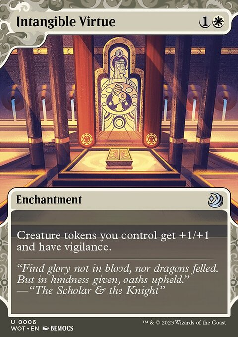 Intangible Virtue, Wilds of Eldraine: Enchanting Tales #6, Magic: The Gathering card