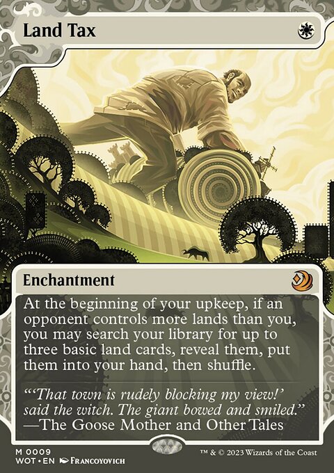 Land Tax, Wilds of Eldraine: Enchanting Tales #9, Magic: The Gathering card