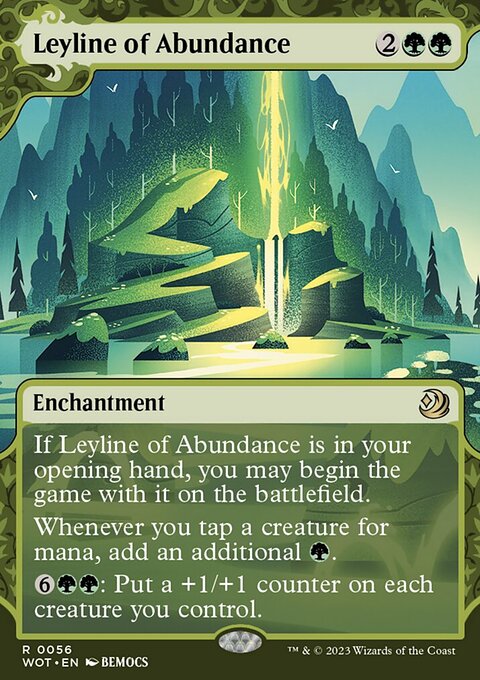 Leyline of Abundance, Wilds of Eldraine: Enchanting Tales #56, Magic: The Gathering card