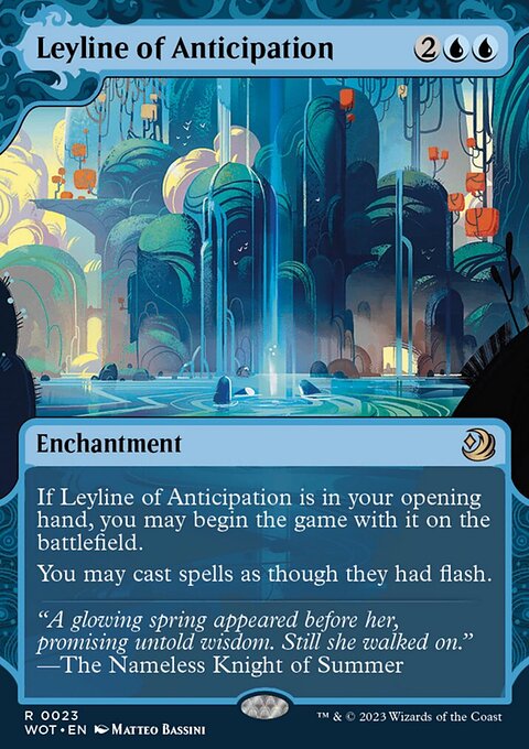 Leyline of Anticipation, Wilds of Eldraine: Enchanting Tales #23, Magic: The Gathering card