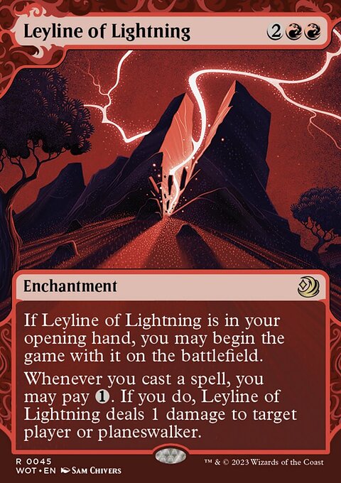 Leyline of Lightning, Wilds of Eldraine: Enchanting Tales #45, Magic: The Gathering card