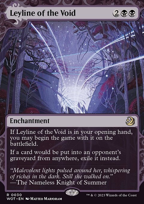 Leyline of the Void, Wilds of Eldraine: Enchanting Tales #30, Magic: The Gathering card