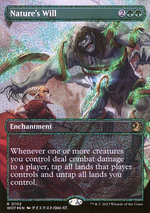 Nature's Will, Wilds of Eldraine: Enchanting Tales #102, Magic: The Gathering card