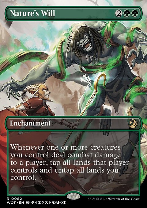 Nature's Will, Wilds of Eldraine: Enchanting Tales #82, Magic: The Gathering card