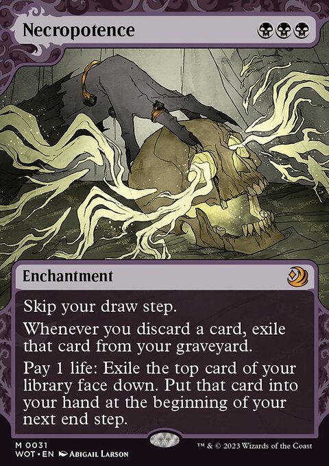 Necropotence, Wilds of Eldraine: Enchanting Tales #31, Magic: The Gathering card