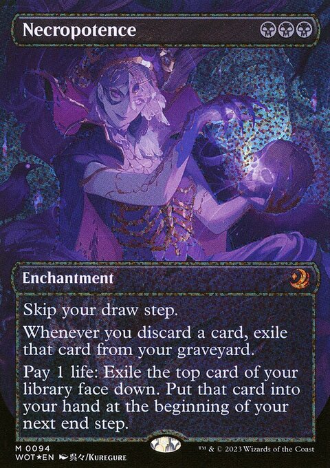 Necropotence, Wilds of Eldraine: Enchanting Tales #94, Magic: The Gathering card