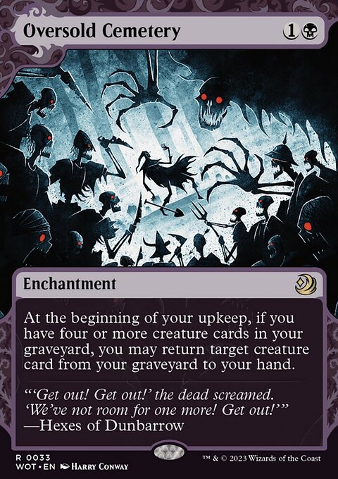 Oversold Cemetery, Wilds of Eldraine: Enchanting Tales #33, Magic: The Gathering card