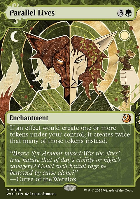 Parallel Lives, Wilds of Eldraine: Enchanting Tales #58, Magic: The Gathering card