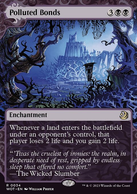 Polluted Bonds, Wilds of Eldraine: Enchanting Tales #34, Magic: The Gathering card