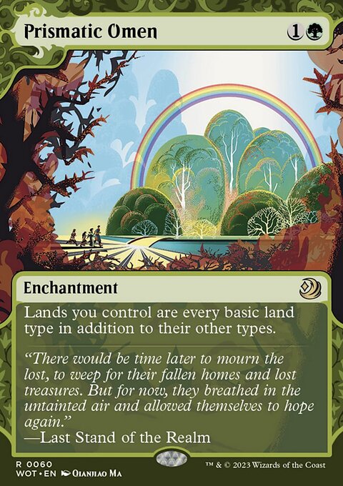 Prismatic Omen, Wilds of Eldraine: Enchanting Tales #60, Magic: The Gathering card