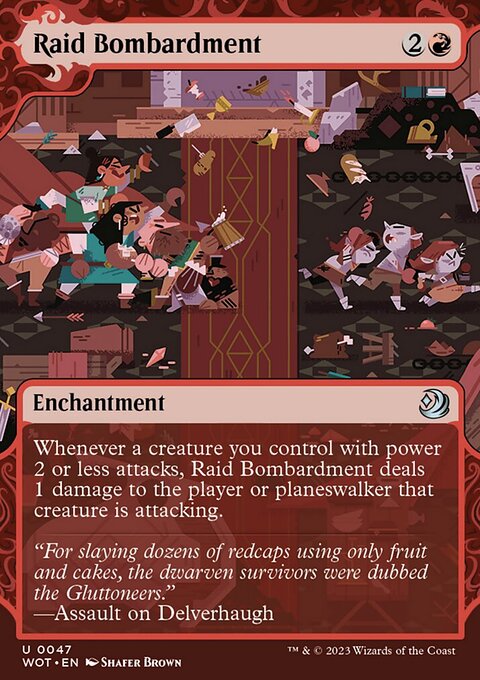 Raid Bombardment, Wilds of Eldraine: Enchanting Tales #47, Magic: The Gathering card