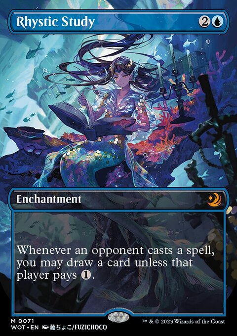 Rhystic Study, Wilds of Eldraine: Enchanting Tales #71, Magic: The Gathering card