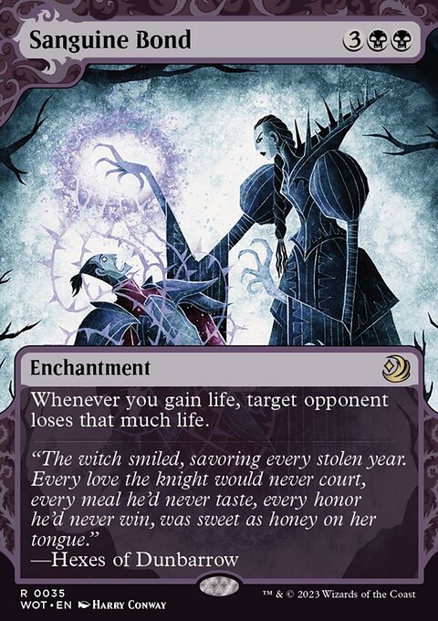 Sanguine Bond, Wilds of Eldraine: Enchanting Tales #35, Magic: The Gathering card