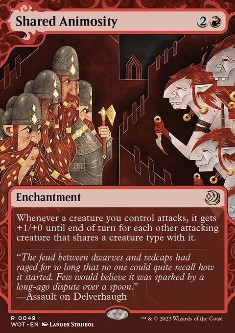 Shared Animosity, Wilds of Eldraine: Enchanting Tales #49, Magic: The Gathering card