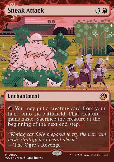 Sneak Attack, Wilds of Eldraine: Enchanting Tales #50, Magic: The Gathering card