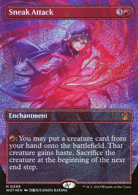 Sneak Attack, Wilds of Eldraine: Enchanting Tales #99, Magic: The Gathering card