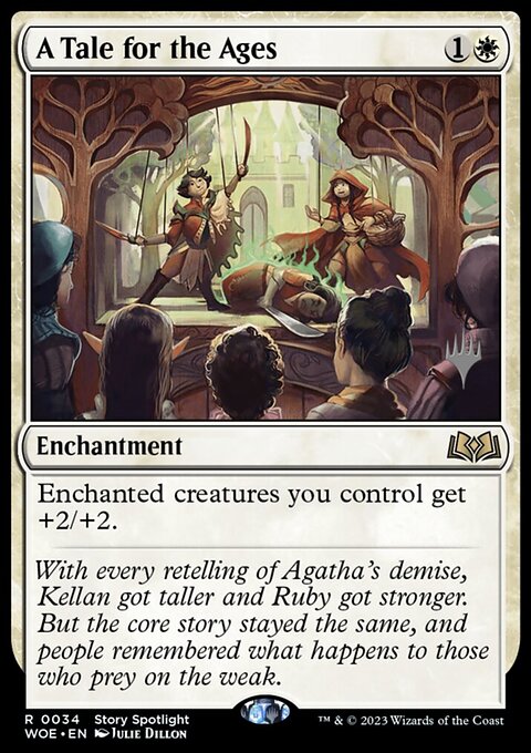 A Tale for the Ages, Wilds of Eldraine Promos #34p, Magic: The Gathering card
