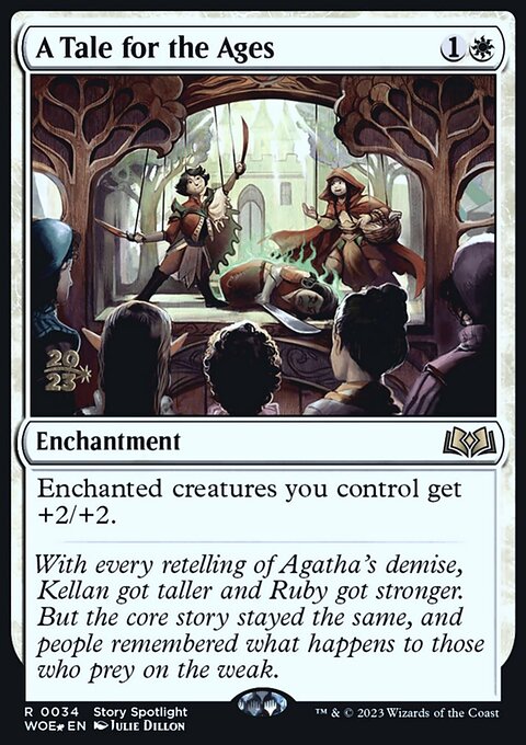 A Tale for the Ages, Wilds of Eldraine Promos #34s, Magic: The Gathering card
