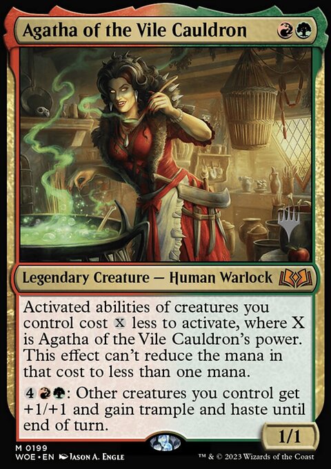 Agatha of the Vile Cauldron, Wilds of Eldraine Promos #199p, Magic: The Gathering card