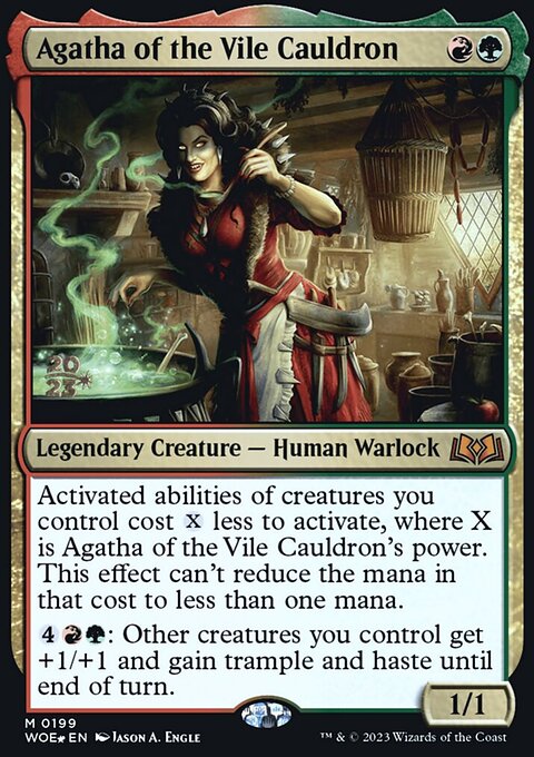 Agatha of the Vile Cauldron, Wilds of Eldraine Promos #199s, Magic: The Gathering card