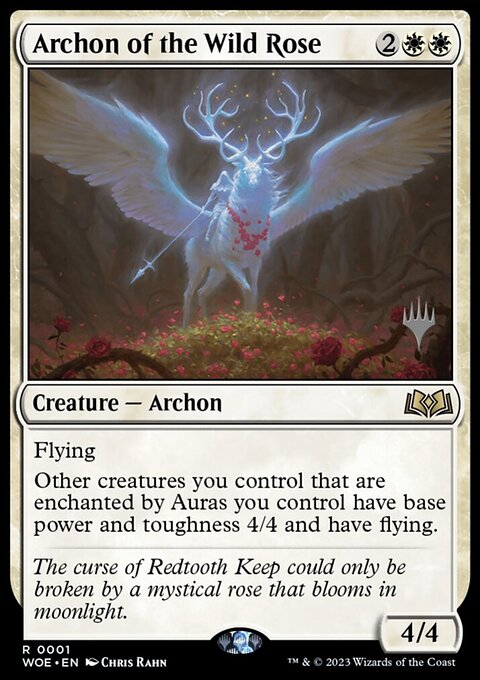Archon of the Wild Rose, Wilds of Eldraine Promos #1p, Magic: The Gathering card