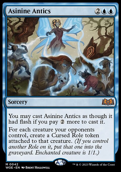 Asinine Antics, Wilds of Eldraine Promos #42p, Magic: The Gathering card