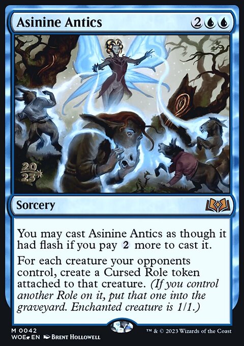 Asinine Antics, Wilds of Eldraine Promos #42s, Magic: The Gathering card