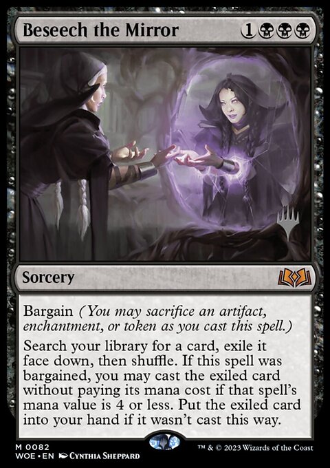 Beseech the Mirror, Wilds of Eldraine Promos #82p, Magic: The Gathering card