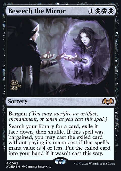 Beseech the Mirror, Wilds of Eldraine Promos #82s, Magic: The Gathering card