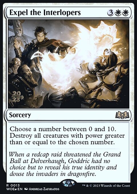 Expel the Interlopers, Wilds of Eldraine Promos #13s, Magic: The Gathering card