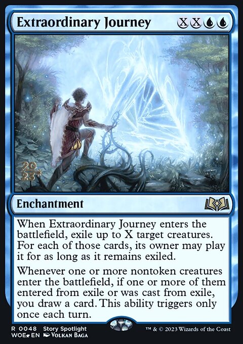 Extraordinary Journey, Wilds of Eldraine Promos #48s, Magic: The Gathering card