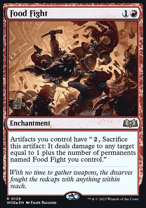 Food Fight, Wilds of Eldraine Promos #129s, Magic: The Gathering card