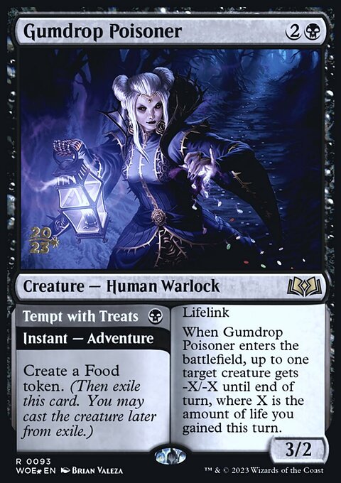 Gumdrop Poisoner // Tempt with Treats, Wilds of Eldraine Promos #93s, Magic: The Gathering card