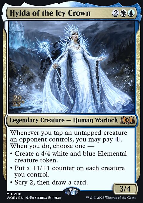 Hylda of the Icy Crown, Wilds of Eldraine Promos #206s, Magic: The Gathering card