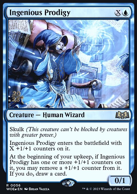 Ingenious Prodigy, Wilds of Eldraine Promos #56s, Magic: The Gathering card