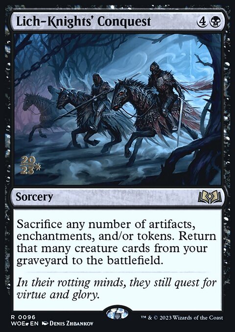 Lich-Knights' Conquest, Wilds of Eldraine Promos #96s, Magic: The Gathering card