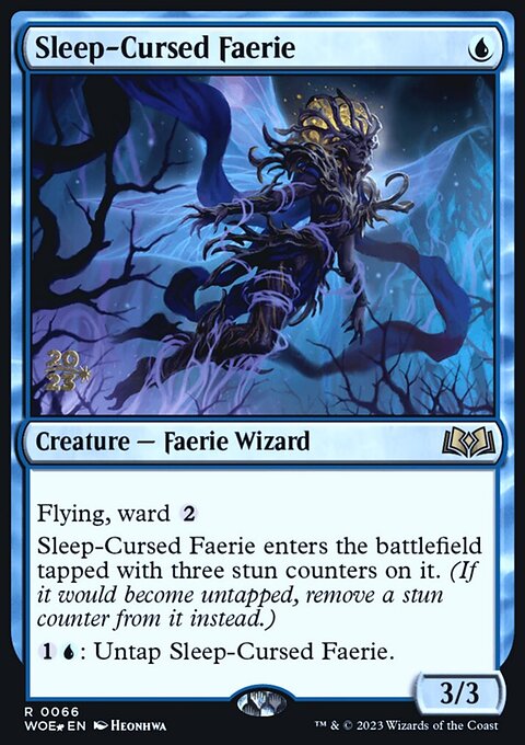 Sleep-Cursed Faerie, Wilds of Eldraine Promos #66s, Magic: The Gathering card