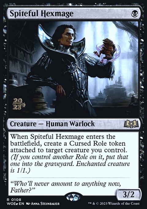 Spiteful Hexmage, Wilds of Eldraine Promos #108s, Magic: The Gathering card