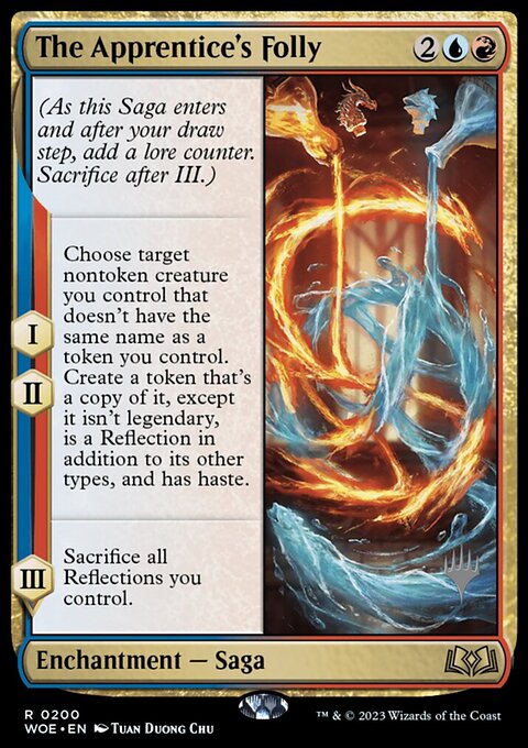 The Apprentice's Folly, Wilds of Eldraine Promos #200p, Magic: The Gathering card