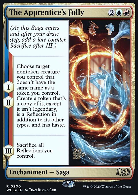 The Apprentice's Folly, Wilds of Eldraine Promos #200s, Magic: The Gathering card