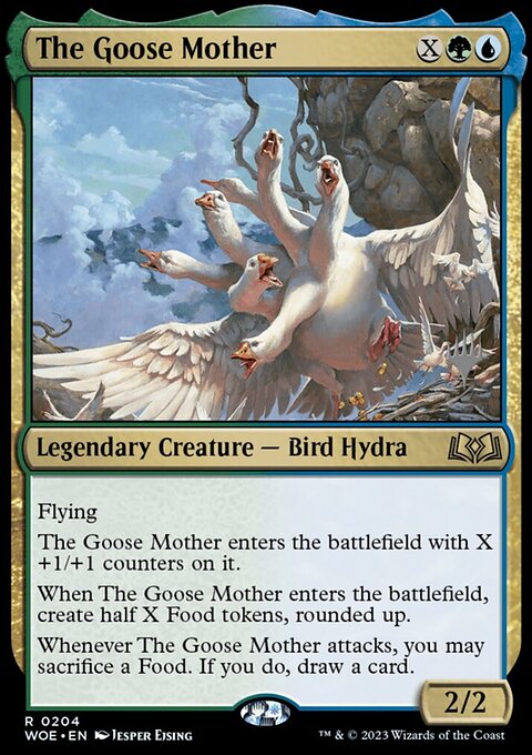 The Goose Mother, Wilds of Eldraine Promos #204p, Magic: The Gathering card