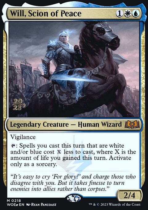Will, Scion of Peace, Wilds of Eldraine Promos #218s, Magic: The Gathering card