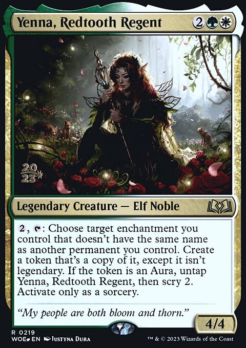 Yenna, Redtooth Regent, Wilds of Eldraine Promos #219s, Magic: The Gathering card